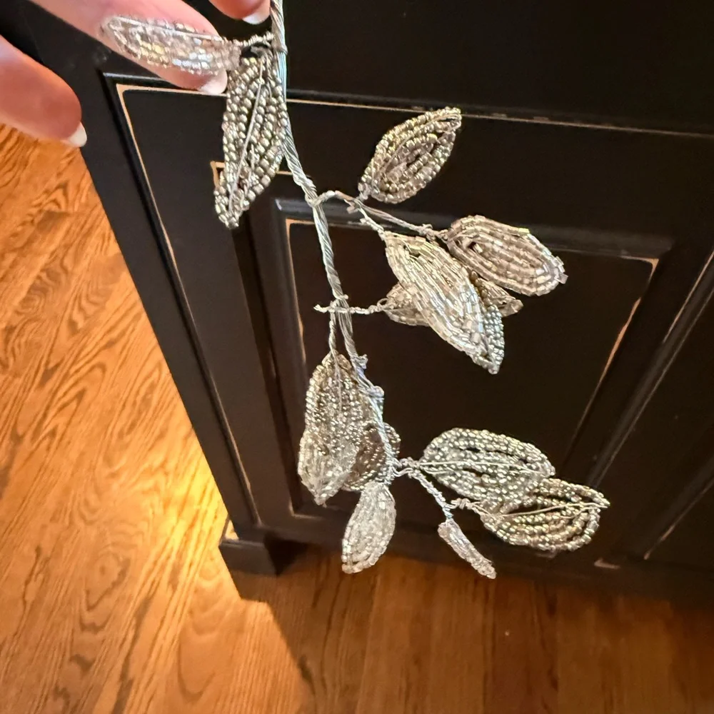 Pottery Barn Beaded Vine 5ft garland.